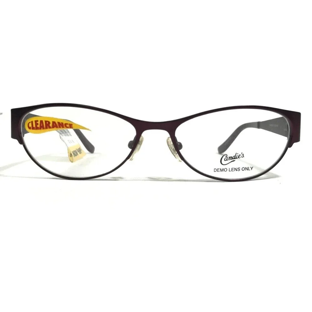Candie's C CAYLA PL Eyeglasses Frames Purple Round Oval Full Rim 51-15-135